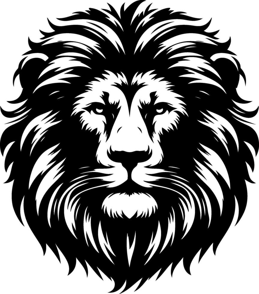 Lion head art illustration vector
