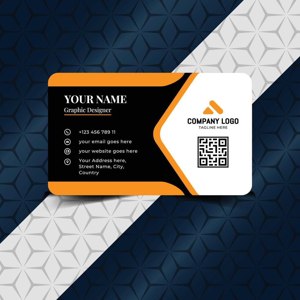 One side Luxury clean style modern business card template, new visiting card design name card design vector