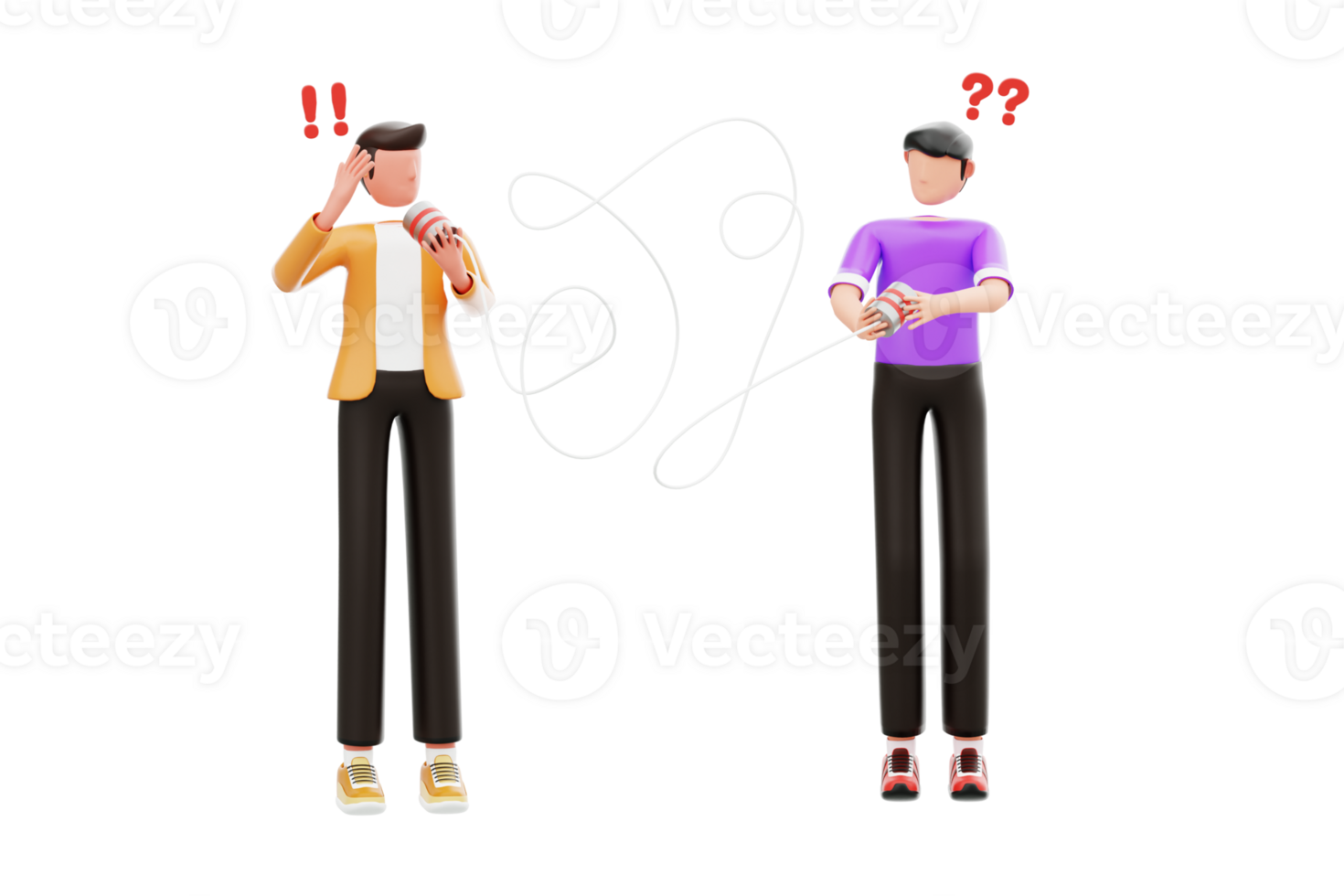 Communication Obstacles 3D Illustration. Overcoming Communication Obstacles 3D Illustration png