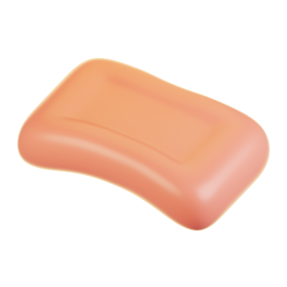 3d rendering bathroom icon concept. 3d render soap png