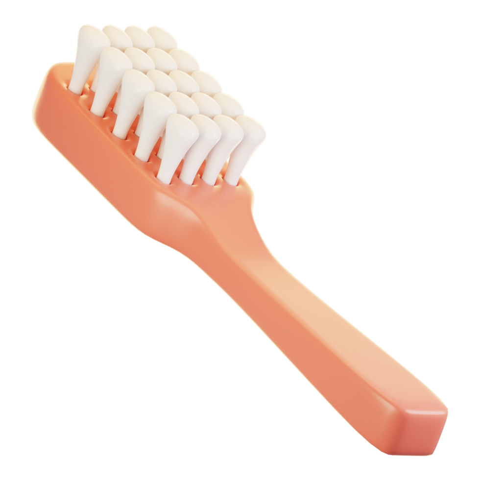 3d rendering bathroom icon concept. 3d render toothbrush png