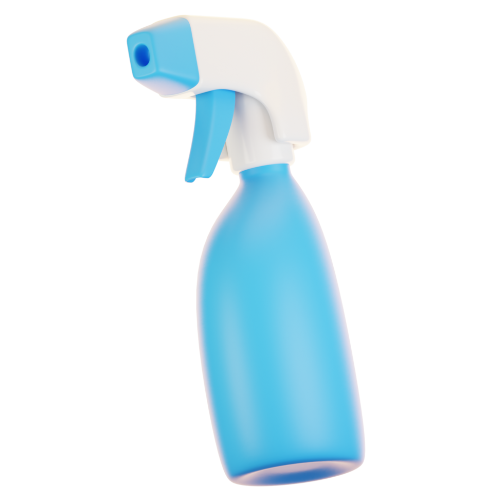 3d rendering bathroom icon concept. 3d render cleaning spray png