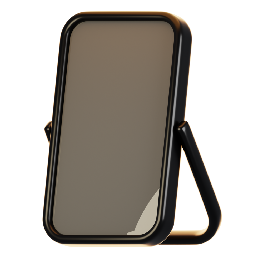 3d rendering bathroom icon concept. 3d render mirror png