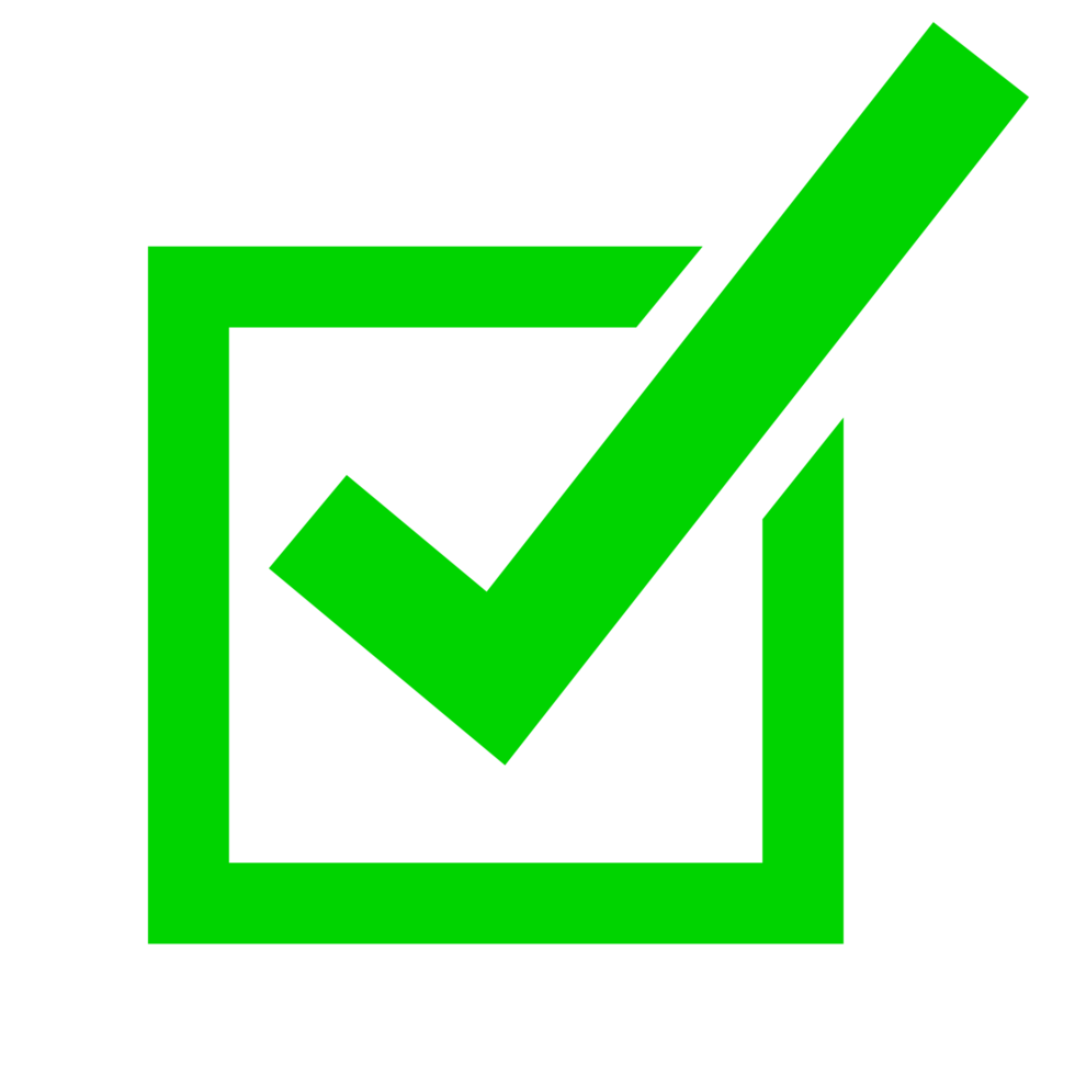 checkmark icon transparent png