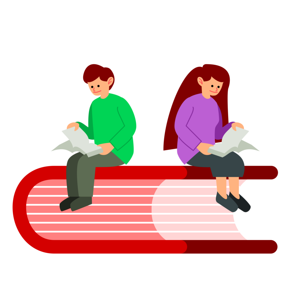 reading book image png