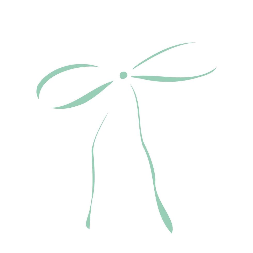 Hand drawn silhouette of bows. Ideal for holiday decorations, gift wrapping designs, or crafting projects. Simple, elegant, and versatile line art for various uses vector
