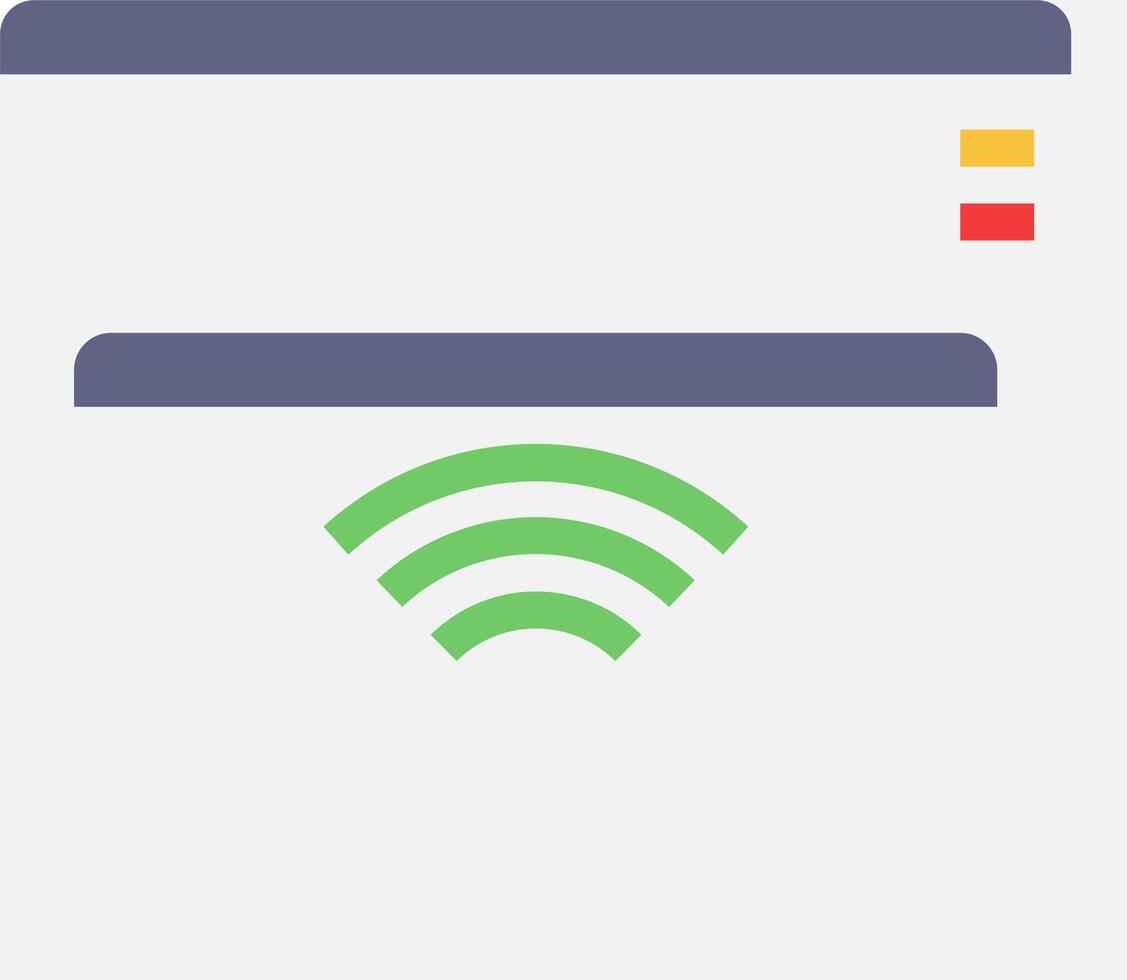 A wifi icon with a green and white background vector