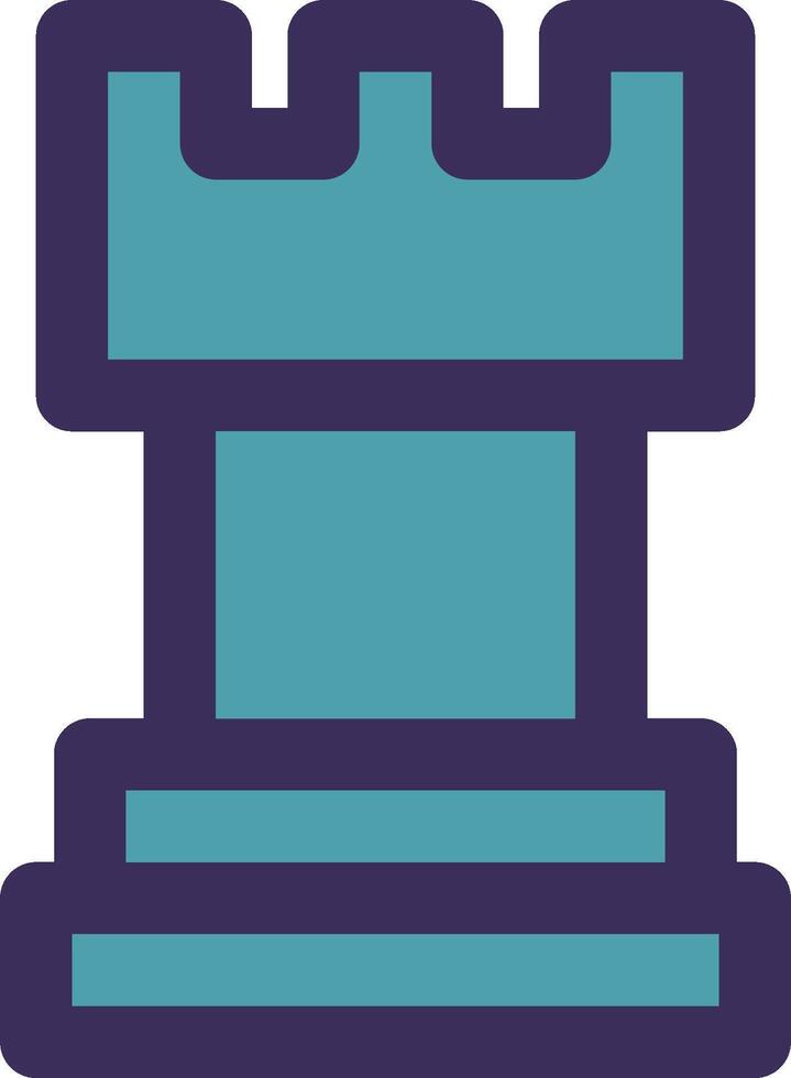 A chess piece icon on a white background vector