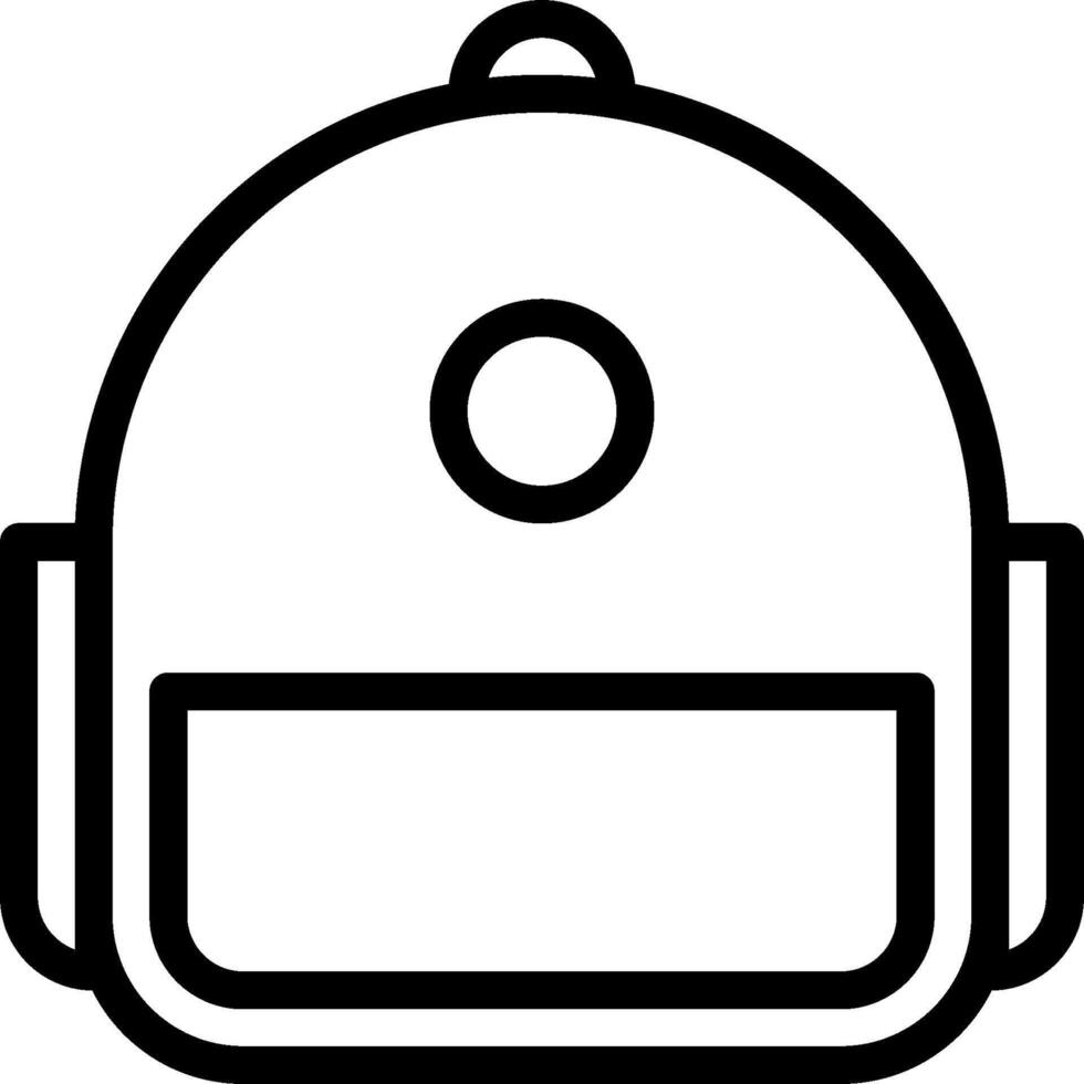 Backpack icon outline vector