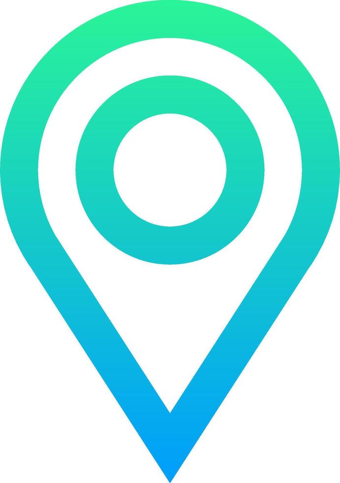 The location pin icon vector