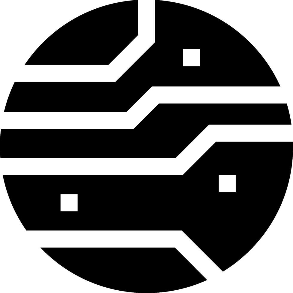 Circuit board icon vector