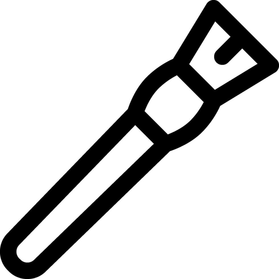 A black and white icon of a pen vector