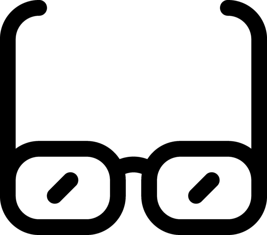 Glasses icon on white background vector