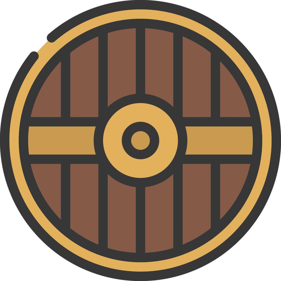 A wooden barrel icon on a white background vector