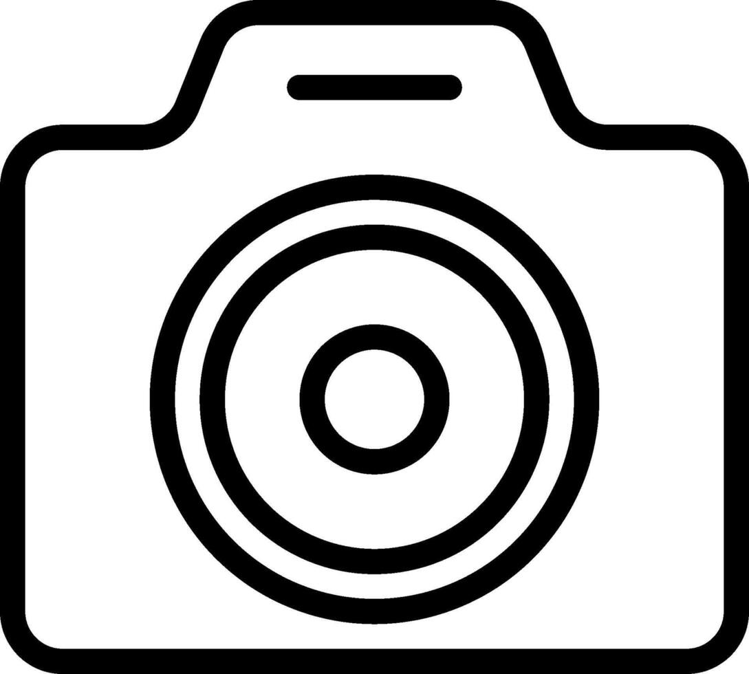 A camera icon on a white background vector