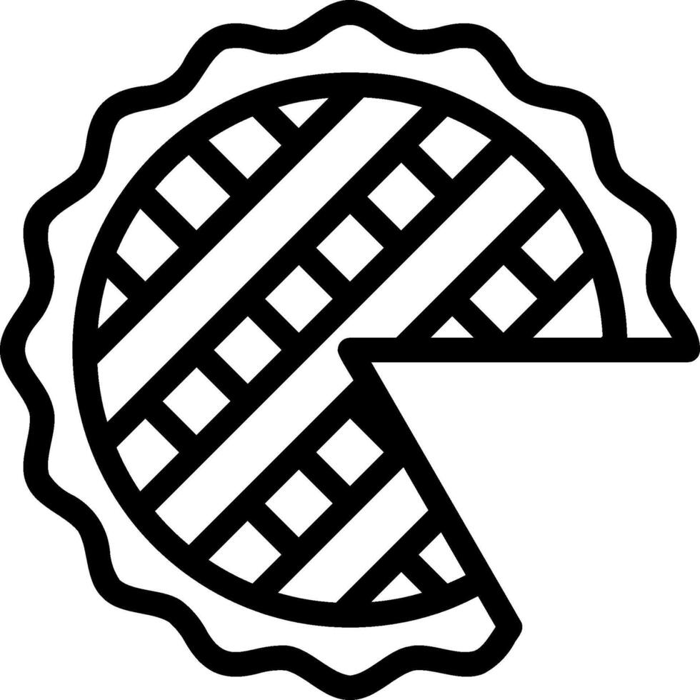 Pie icon illustration vector