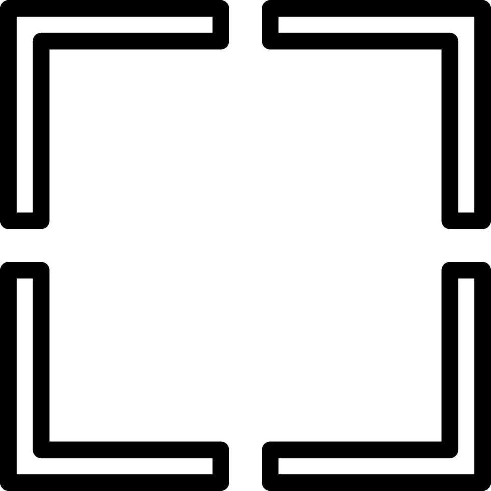 A square with two black lines on it vector