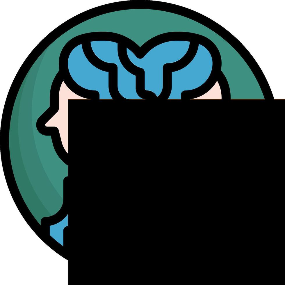 A cartoon man with a blue hat and a green background vector