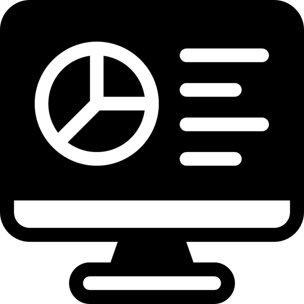 A computer monitor with a clock on it vector
