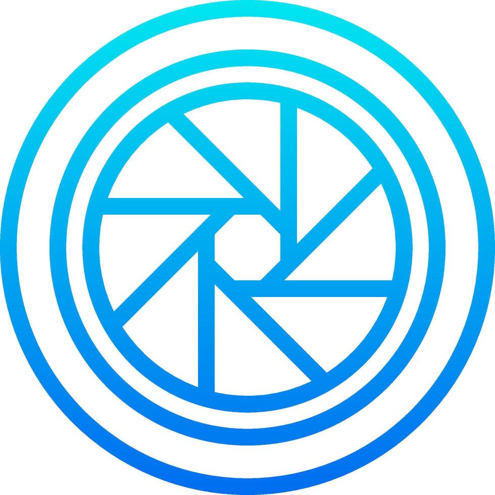 The logo for the camera lens vector
