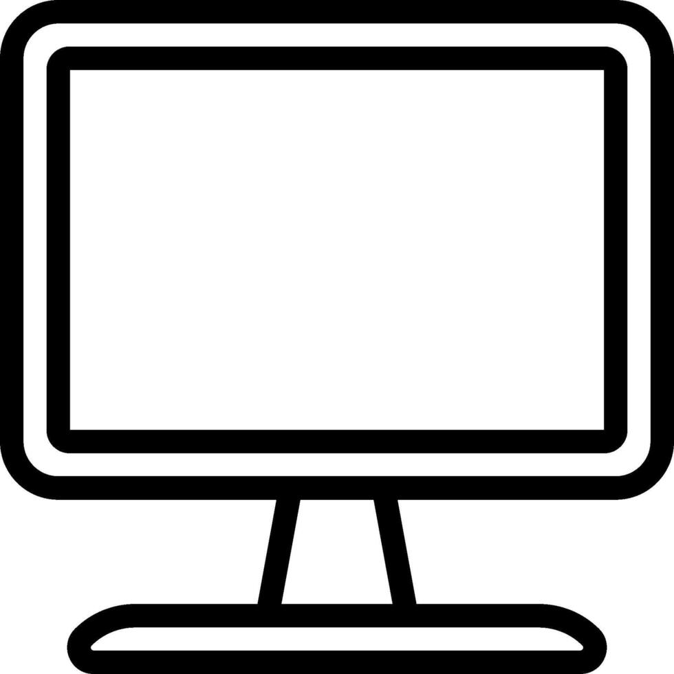 Computer monitor icon vector