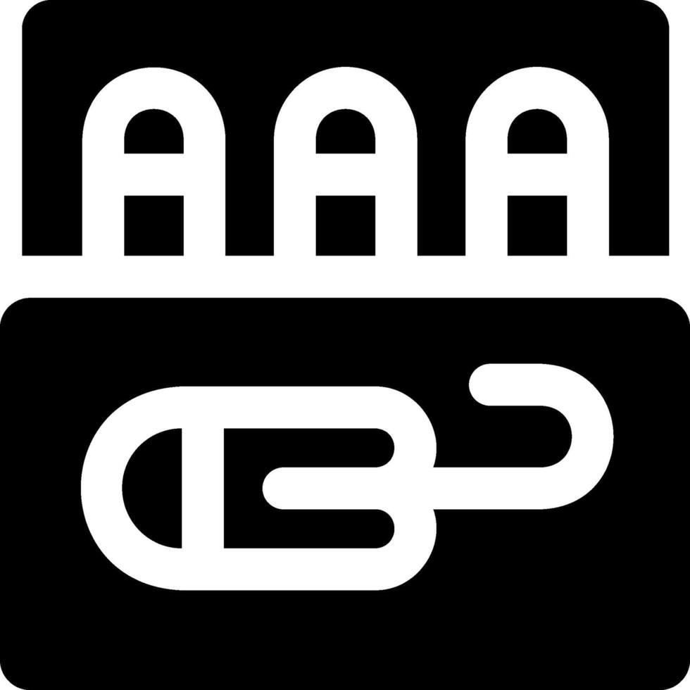 A black and white image of a cable with aa vector