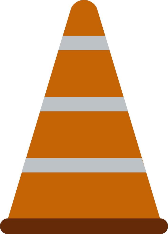 A traffic cone on a white background vector