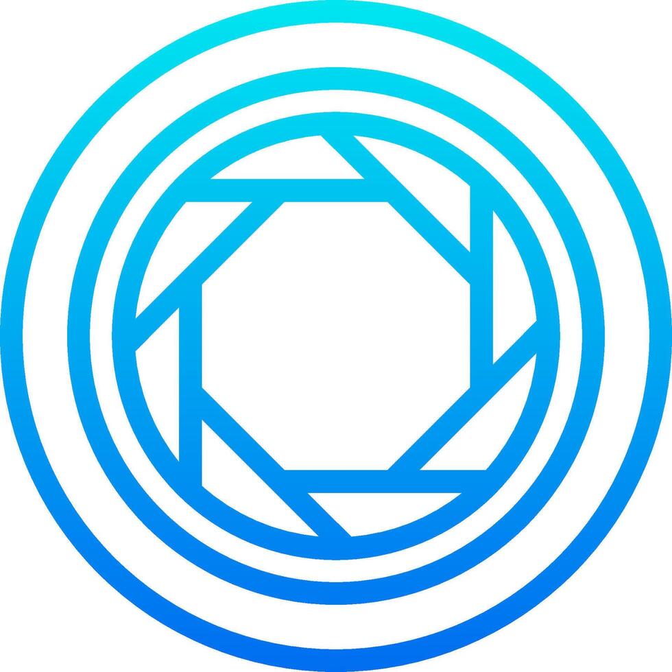 The logo for the camera lens company vector