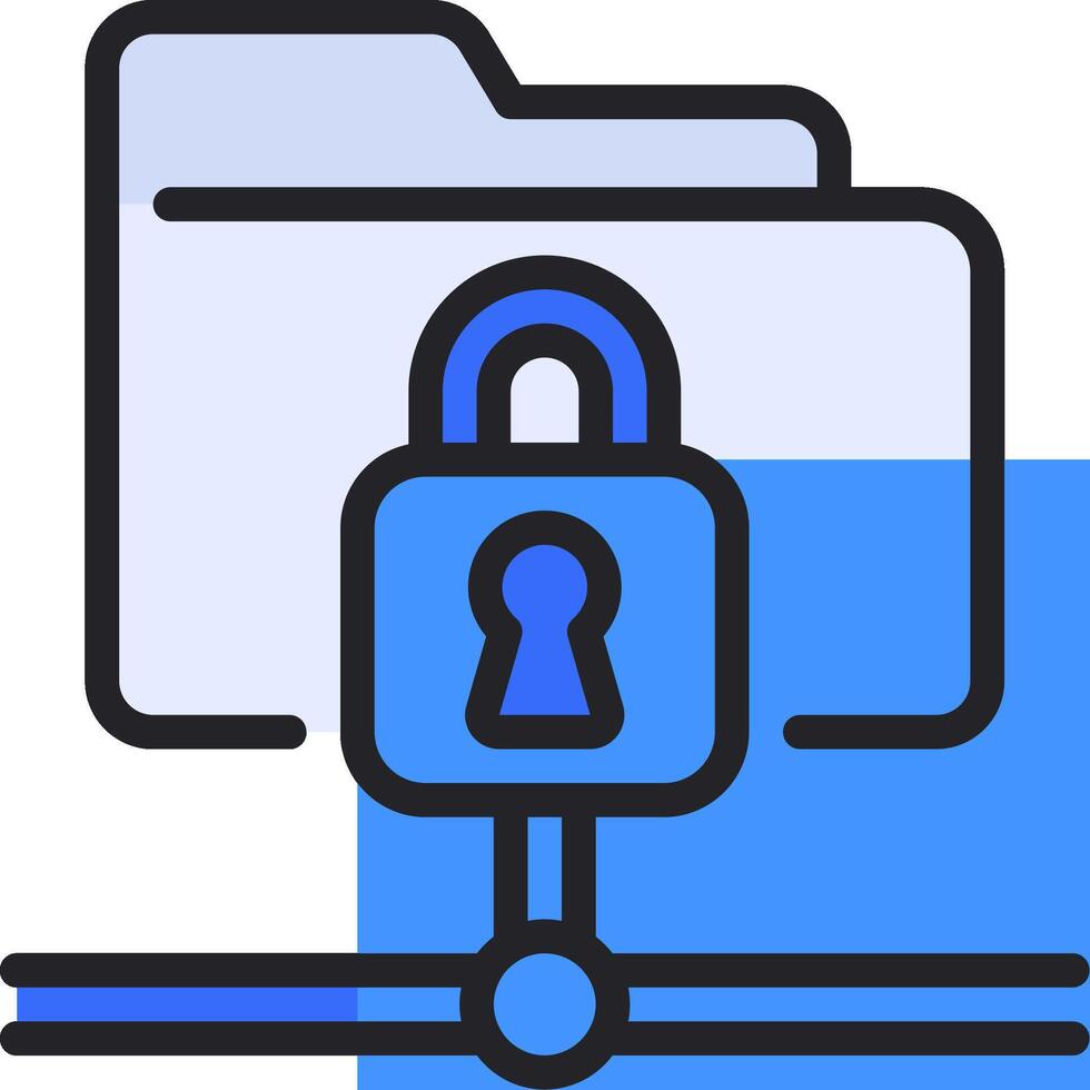 File sharing and collaboration with file locker vector
