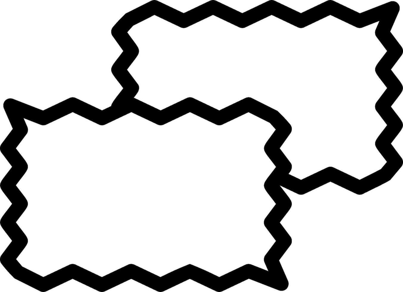 Two squares with black lines on them vector