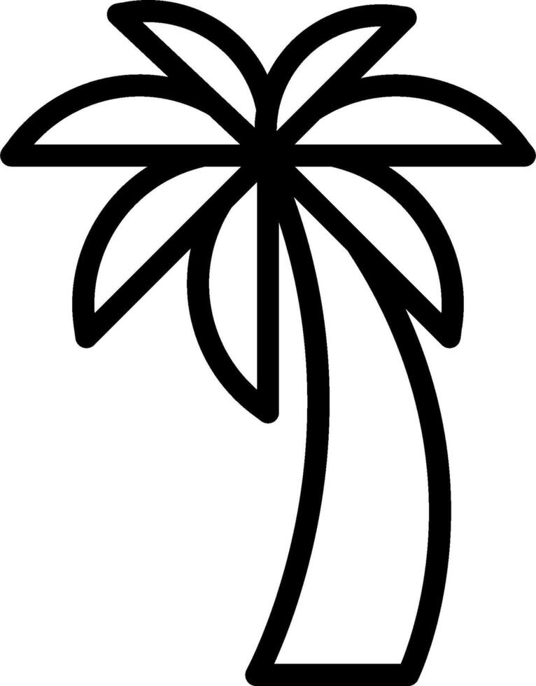 Palm tree clip art vector