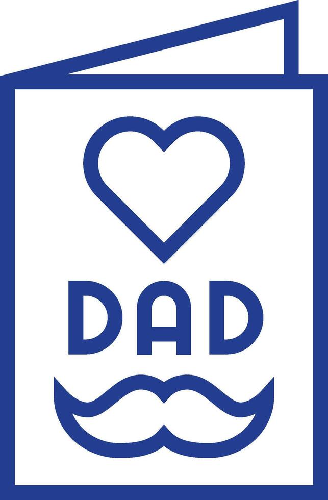 I love dad card vector
