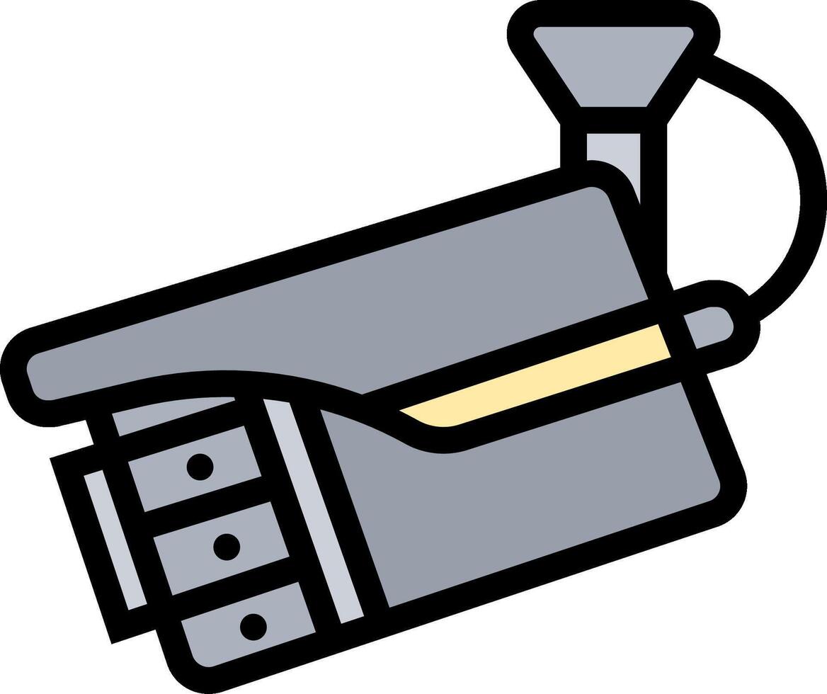 A black and white image of a camera vector