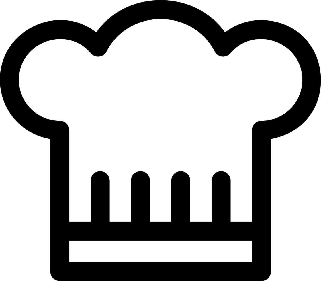 A chef hat icon on a white background vector