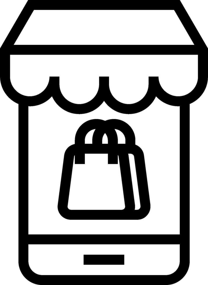 Shopping bag icon illustration vector