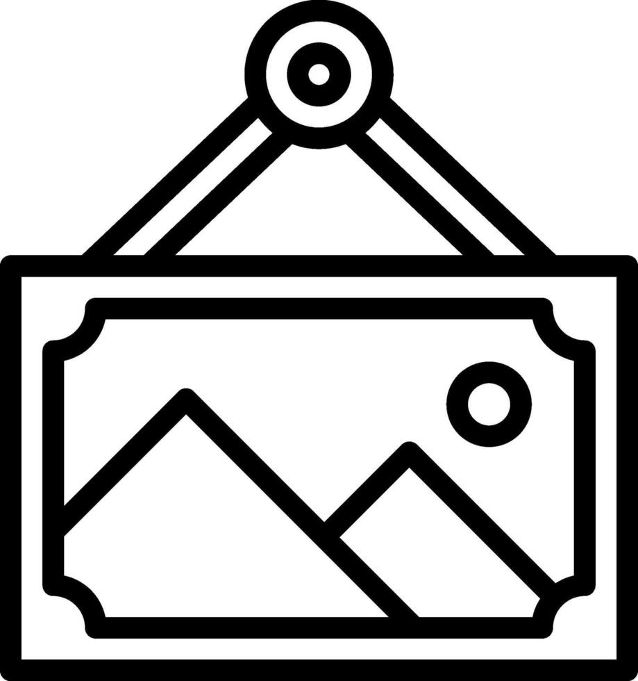 A black and white image of a mountain and a camera vector