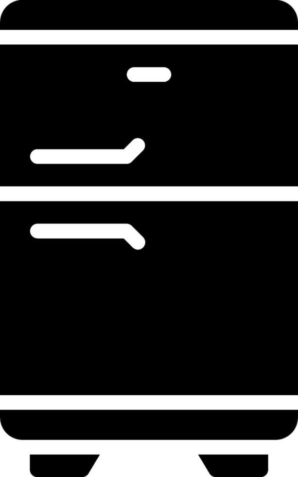 A black and white image of a file cabinet vector
