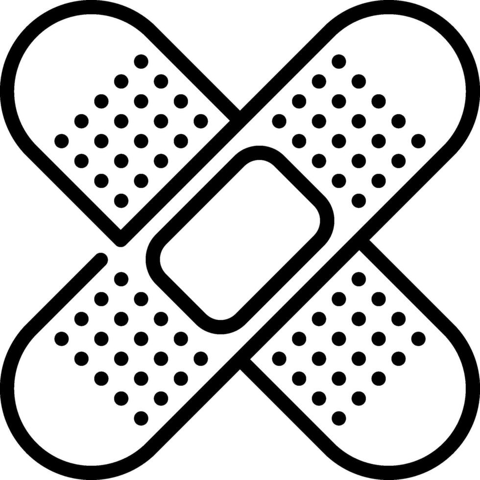 A bandage icon on a white background vector