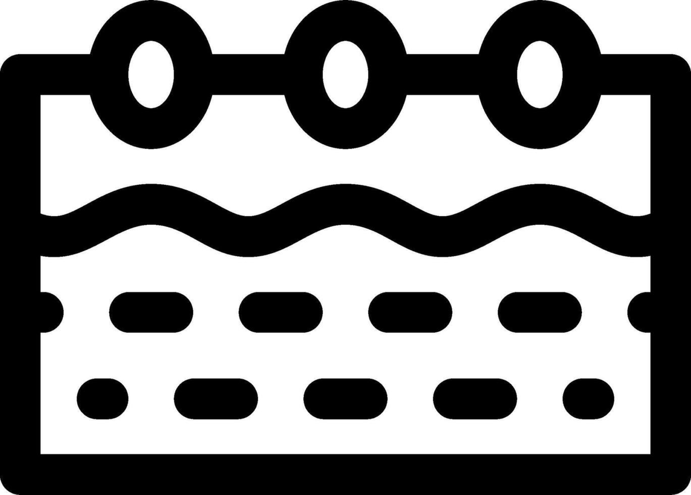Cake icon, black and white vector