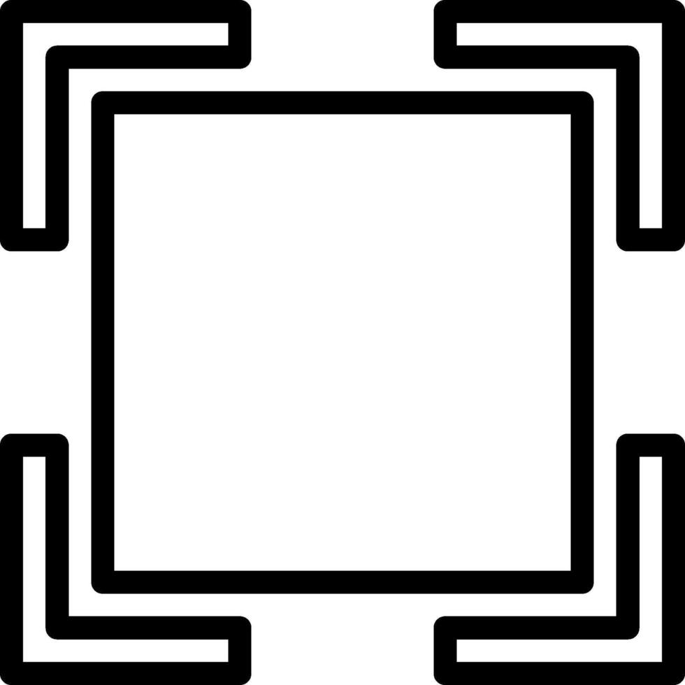 A square with four squares in it vector