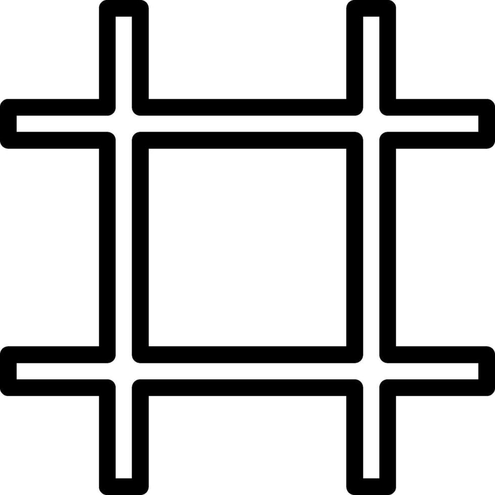 A square with four squares in it vector