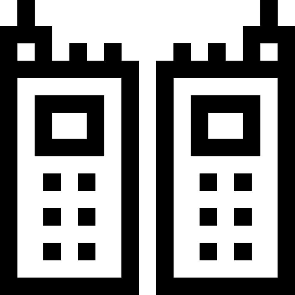 Two cell phones icon on a white background vector