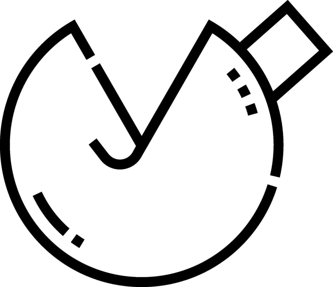 A black and white icon of a clock vector
