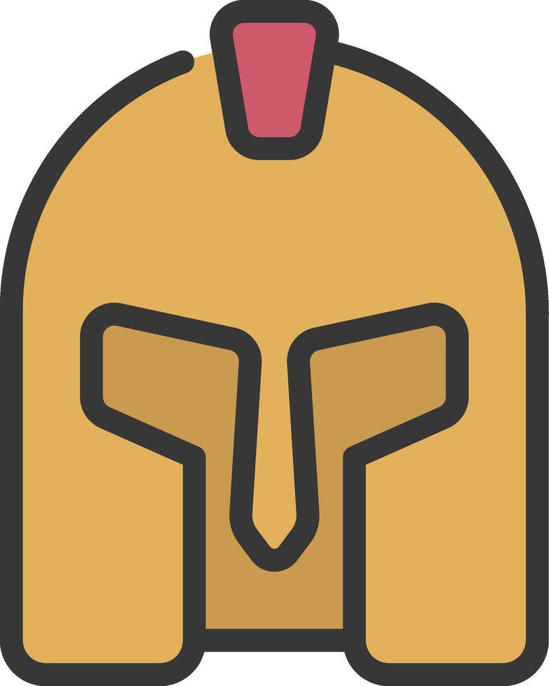 A spartan helmet icon vector