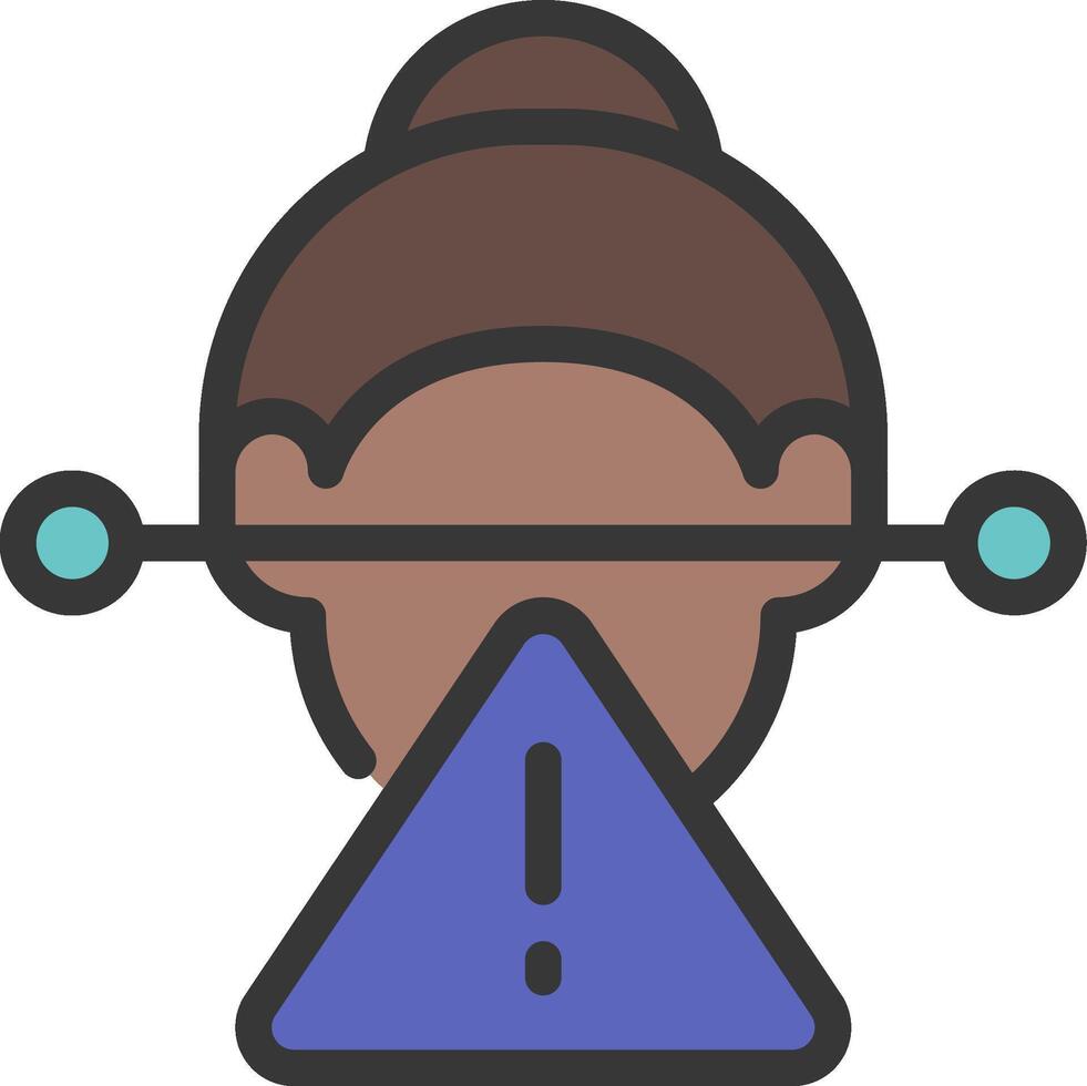 A woman wearing glasses and a hat with a triangle vector