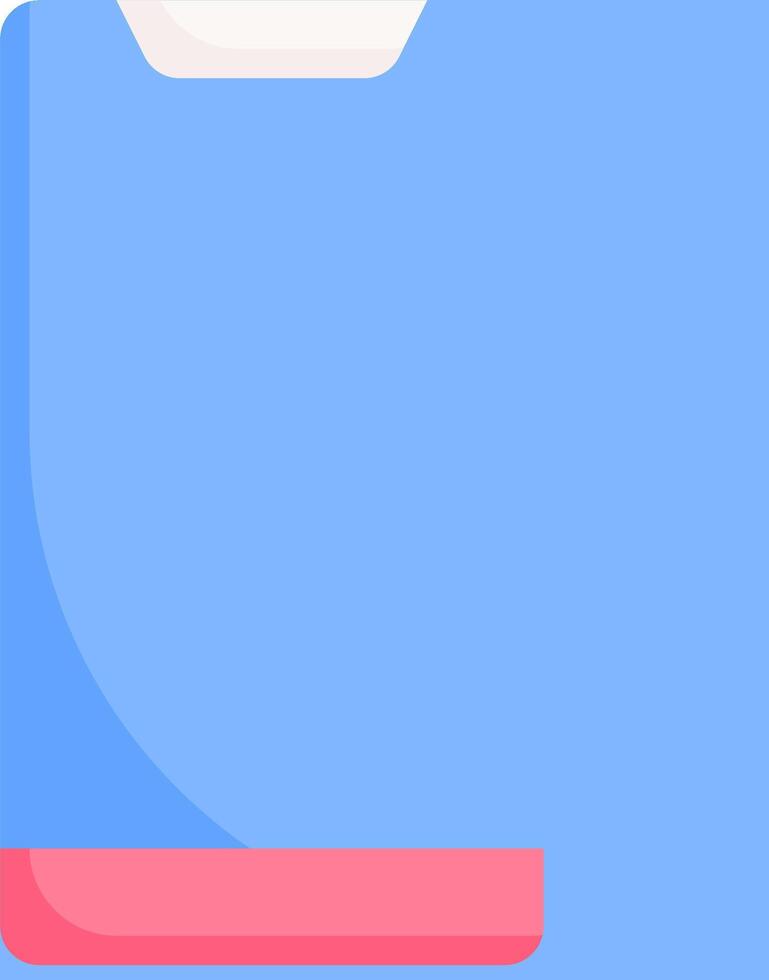 A blue folder with a pink border vector