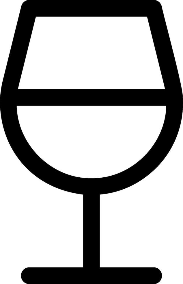 A wine glass icon on a white background vector