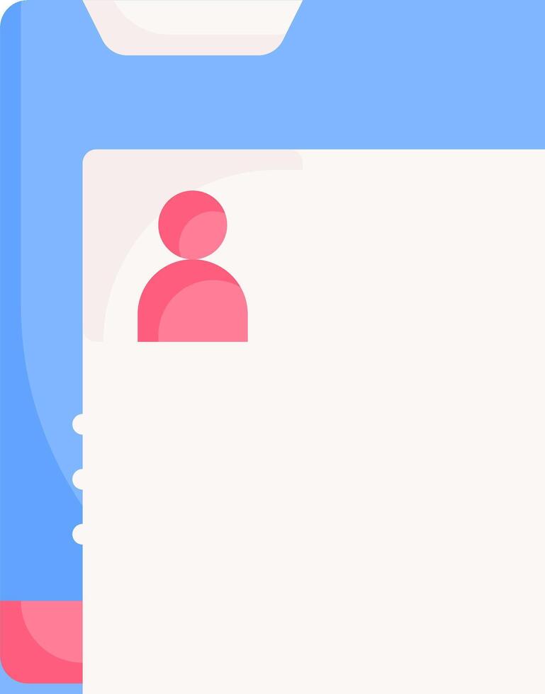A folder with a person in it vector