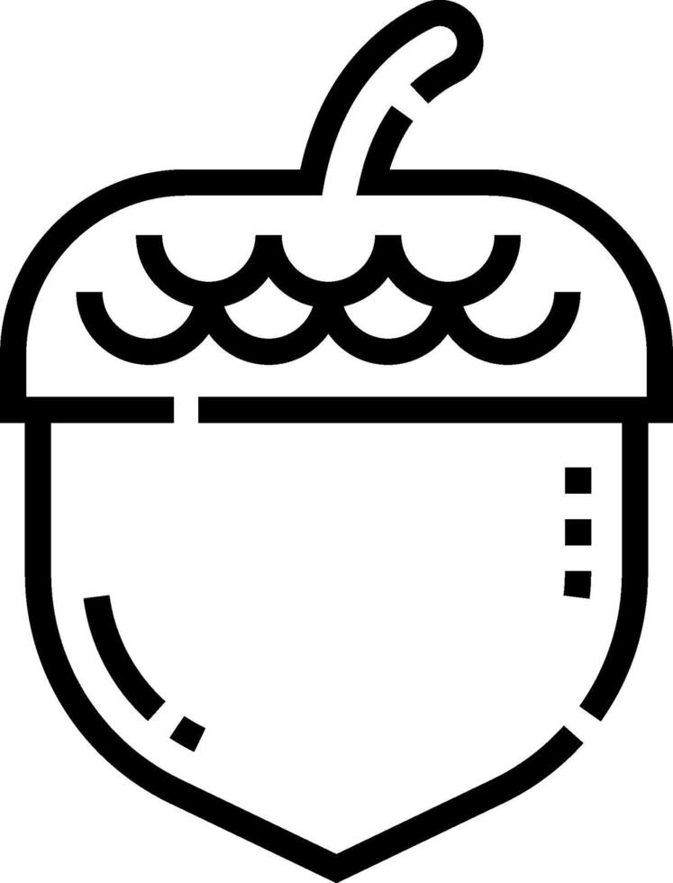 Acorn icon illustration vector