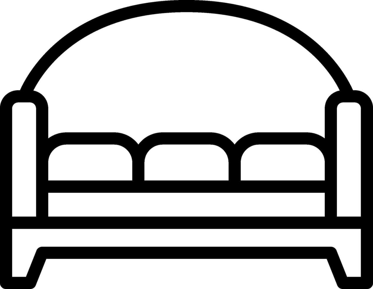 Bed icon illustration vector
